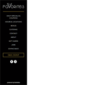 Tablet Screenshot of favoritespizza.com